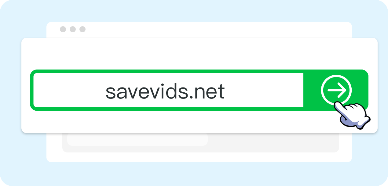 Plak de link in het VidsSave invoervak